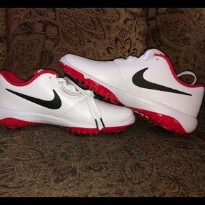 Nike Roshe G Tour Golf Shoes White/Red 9.5